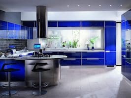 Blå inredning är en av de hetaste inredningstrenderna 5 Monroe-design kök