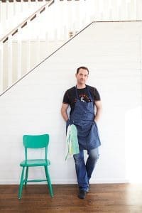 Robin Stegmar vid trappan