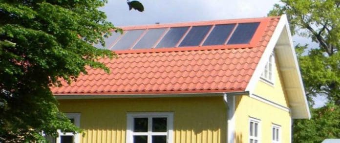 Solenergi solenergi solpaneler på taket