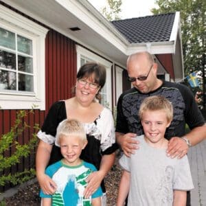 Att installera larm är inget familjen Olsson ångrar