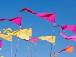 Vackra vimplar! Vimplar i olika färger