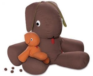 nalleformade sittsäckar från Fatboy