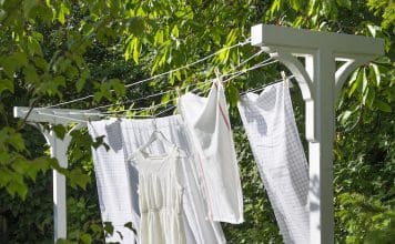 Torka tvätten ute på sommaren! Inkl. inköpslista Torka tvätten ute