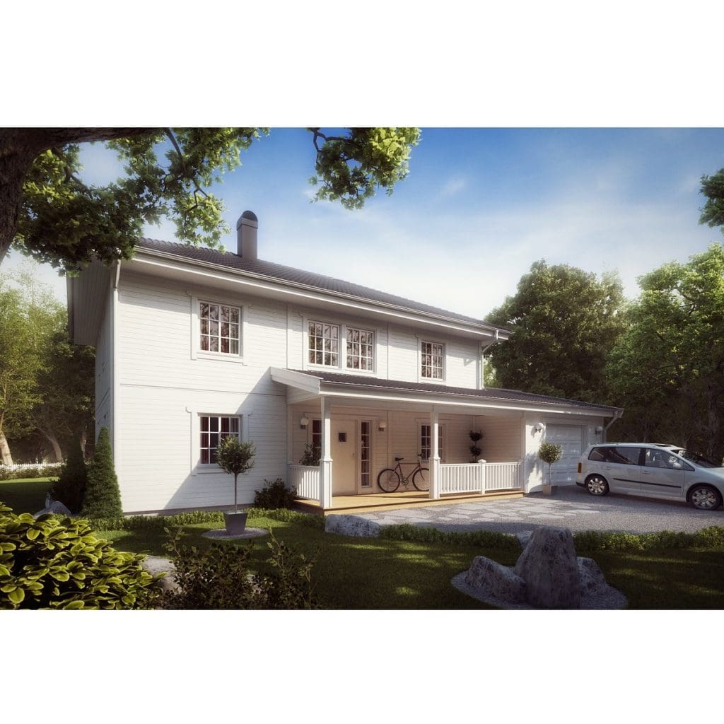 Eksjöhus balans + garage 1 Eksjöhus Balans + Garage