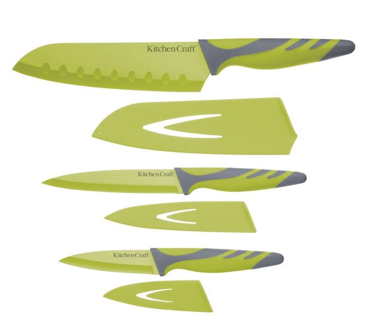 Kitchen craft colourworks knivar set med 3 1 Kitchen Craft Colourworks Knivar Set med 3