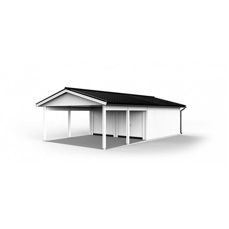 Lövångers bygg garage med carport 6,0 x 10,8 m 1 Lövångers Bygg Garage med Carport 6