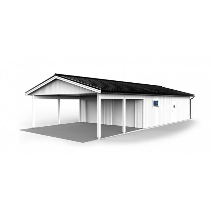 Lövångers bygg garage med carport 7,2 x 14,4 m 1 Lövångers Bygg Garage med Carport 7