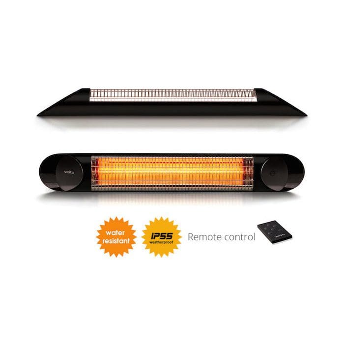 Luxway blade terrassvärmare svart 1 Luxway Blade terrassvärmare svart