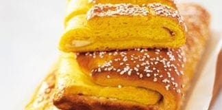 saffranslängd med vit choklad