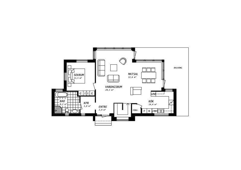 Mjöbäcksvillan strömma 2 Mjöbäcksvillan-Stromma_planlsning_entreplan-vn2_Modernt