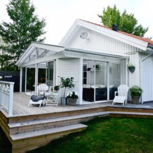 Tak till uterum - med sadeltak Willab Garden