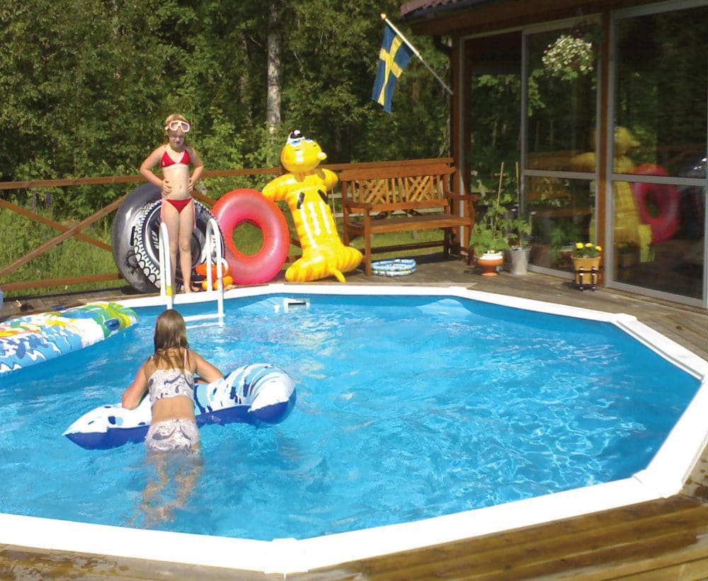 J&f fritid storpool "deluxe" 5,5 m rund 1 J&F Storpool deluxe rund