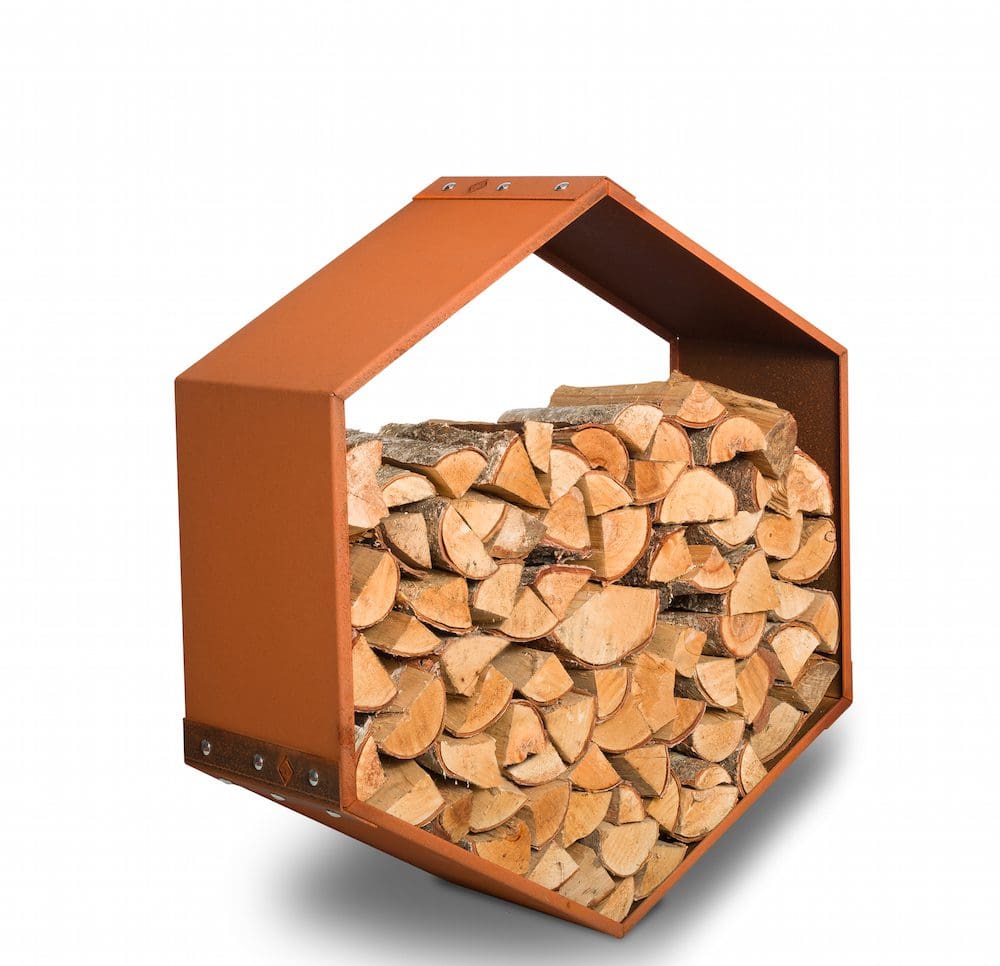 Gardenfire woodbee wall - vedförvaring 1 Gardenfire WoodBee Wall - vedförvaring