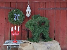 Julbock av granris du gör själv till din trädgård julbock Anna Forslund