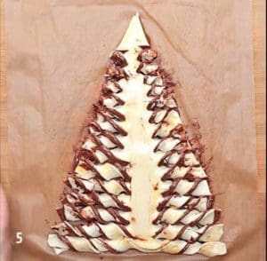 Julgranskaka med nutella - recept 5 Julgranskaka med nutella