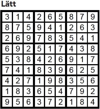 Sudoku Villaliv nr 2, 2017