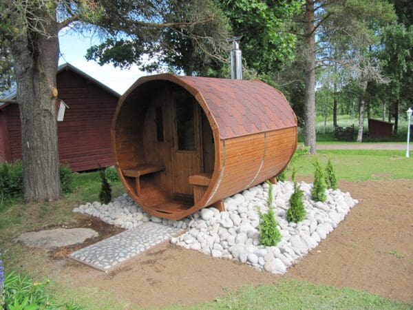 Liggande bastutunna i värmebehandlat furu, Vecka 9 - Bild 3