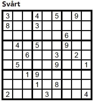 Sudoku Villaliv nr 4, 2017