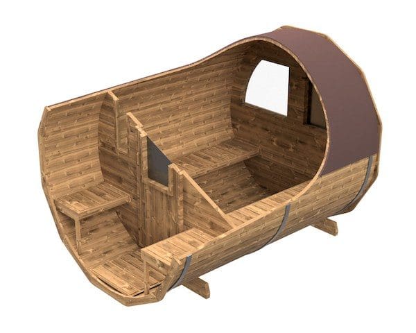 Liggande bastutunna i värmebehandlat furu, Vecka 9 - Bild 6