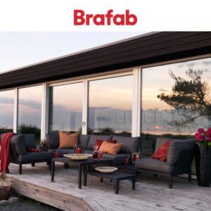 Byggbar loungegrupp i svart aluminium, Vecka 17