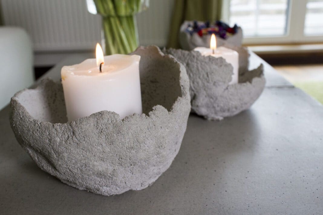 Gjut en fin betongskål