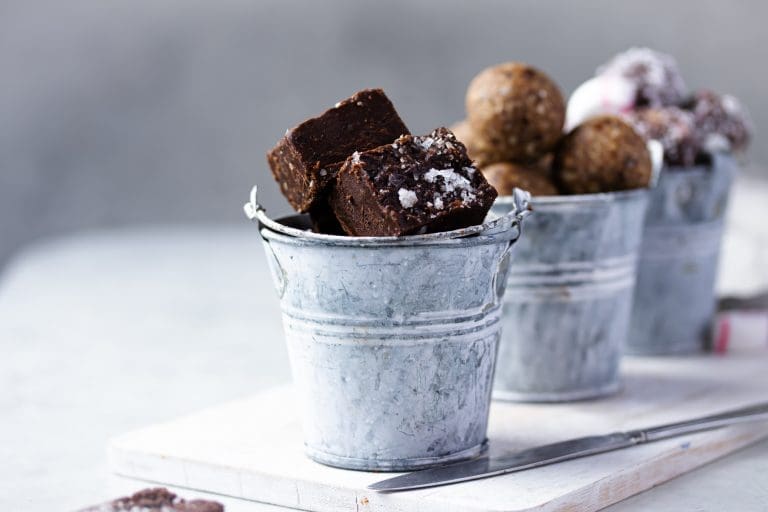 Falsk fudge med kaffe & flingsalt 4 4