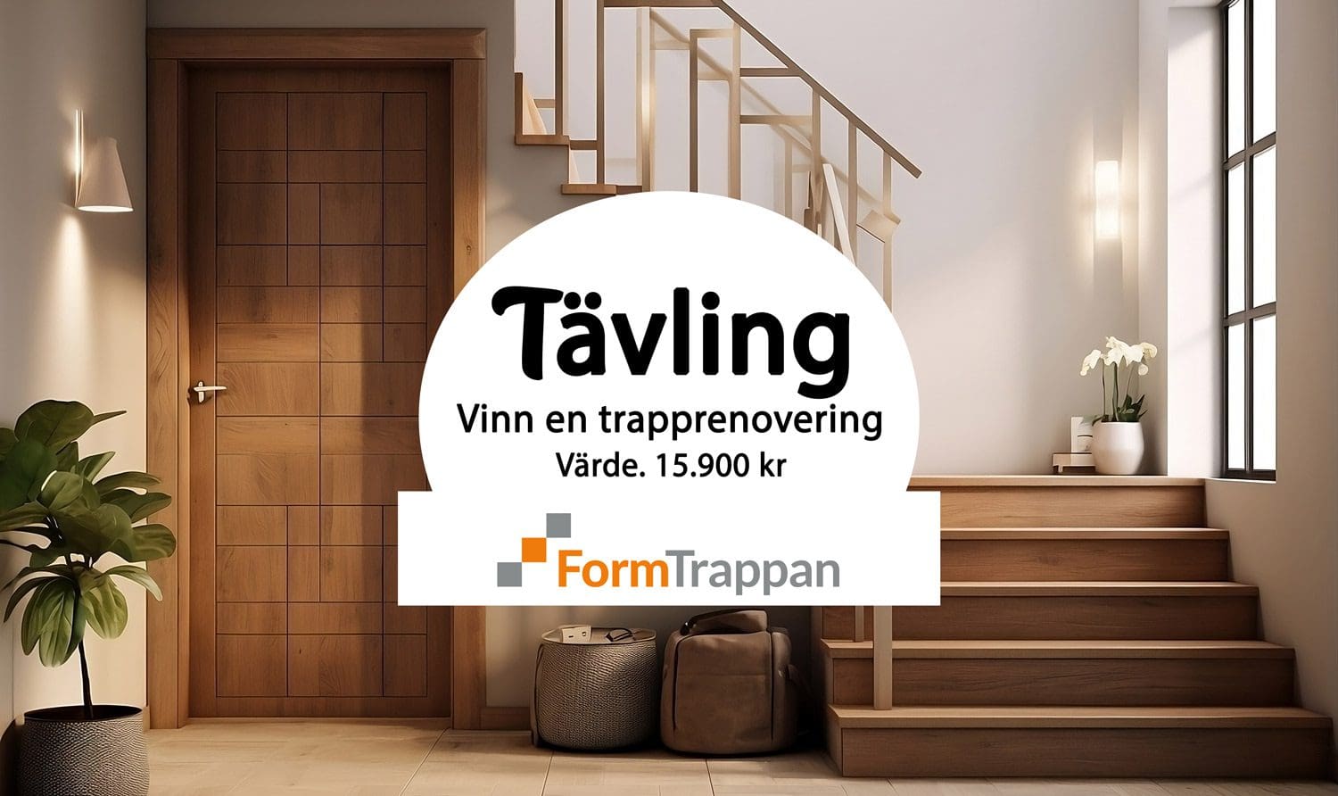 Tävling: Vinn en trapprenovering från Formtrappan värd 15900kr
