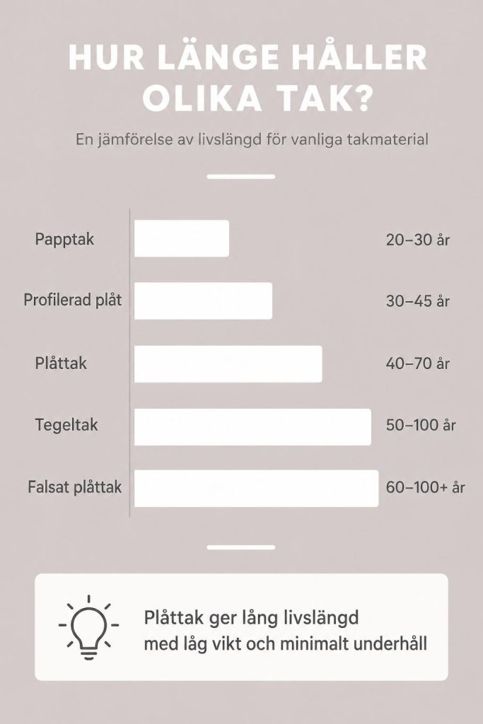 Hur länge håller ett plåttak – och vad avgör livslängden? 1 1