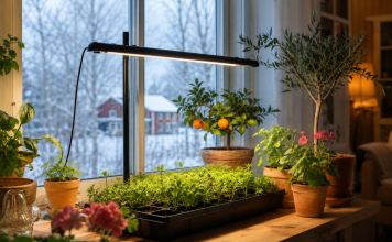 Växtbelysning förlänger odlingsåret långt utanför trädgårdssäsongen
